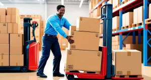 Ajudante de carga e descarga de mercadoria