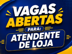 Trabalhe conosco: Atendente de Loja