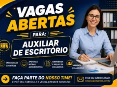 Auxiliar de escritório – NÃO EXIGE EXPERIÊNCIA Auxiliar de escritório